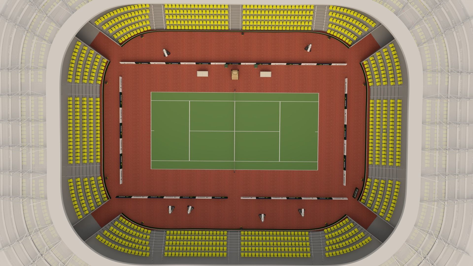 Tennis Stadium 3D model_2