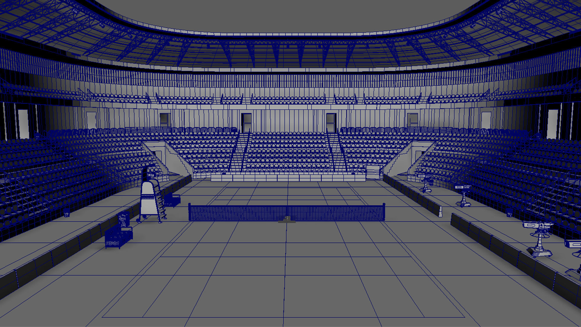 Tennis Stadium 3D model_8