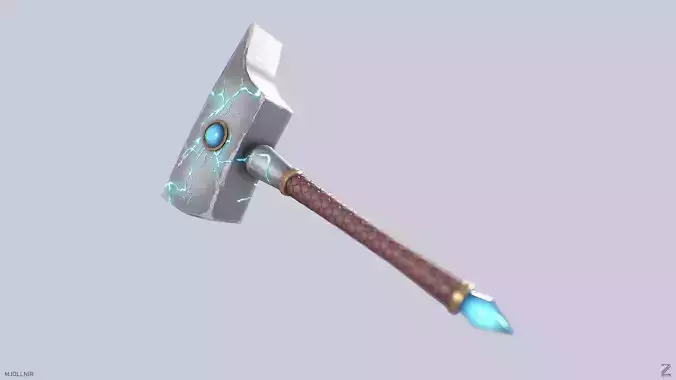 Mjollnir Low-poly 3D model