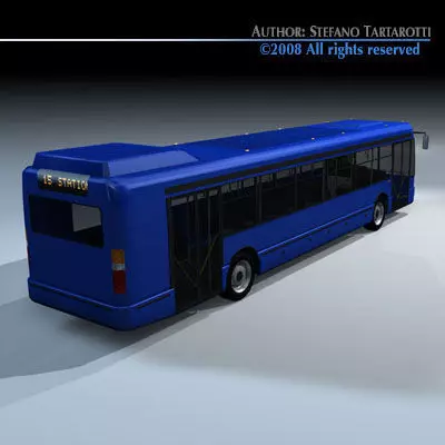 Intercity bus 3D model_0