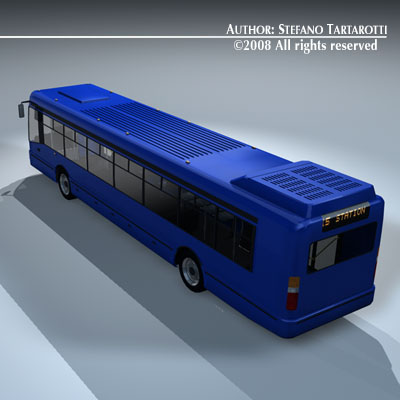 Intercity bus 3D model_4
