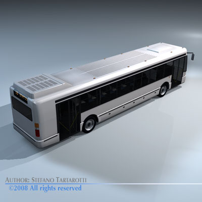 Intercity bus 3D model_1