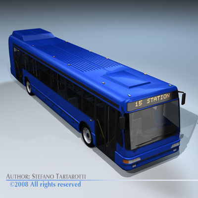 Intercity bus 3D model_5