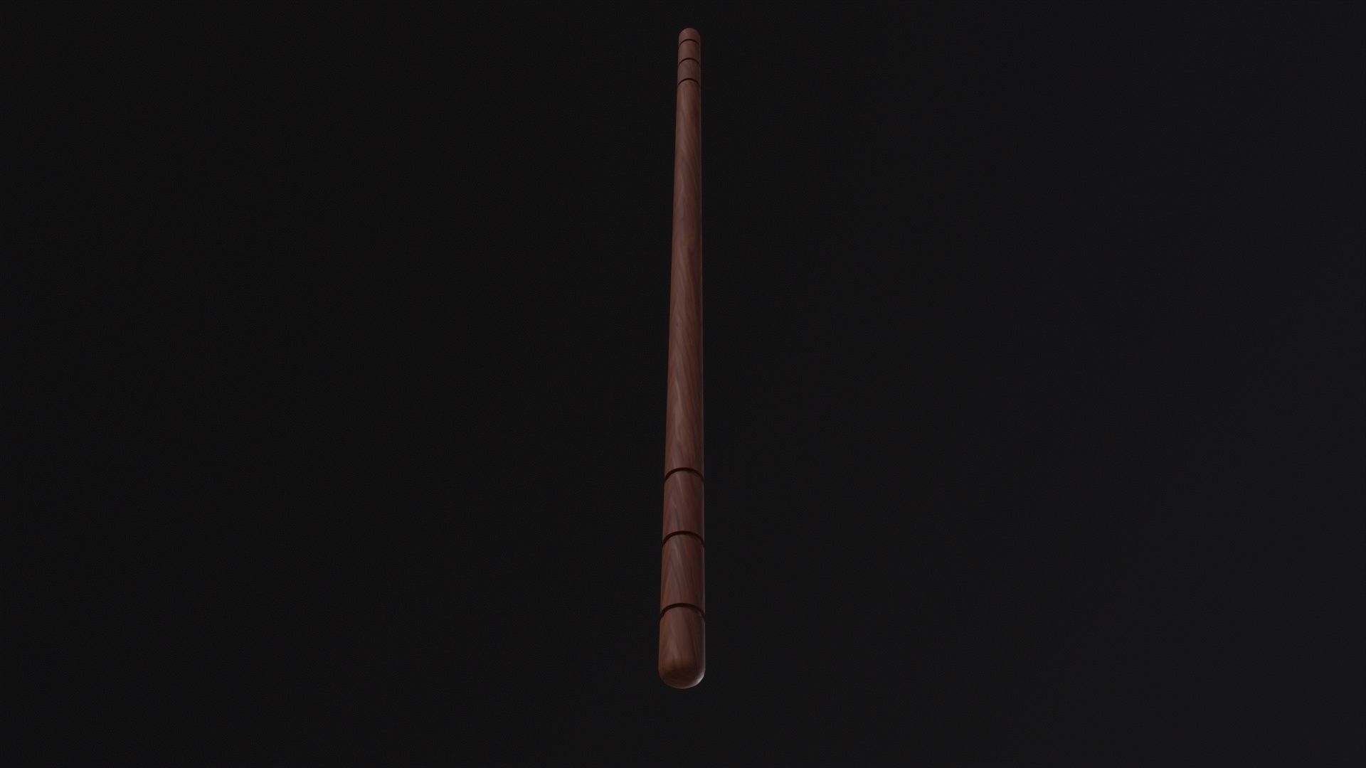Martial Arts Stick Weapon Low-poly 3D model_6