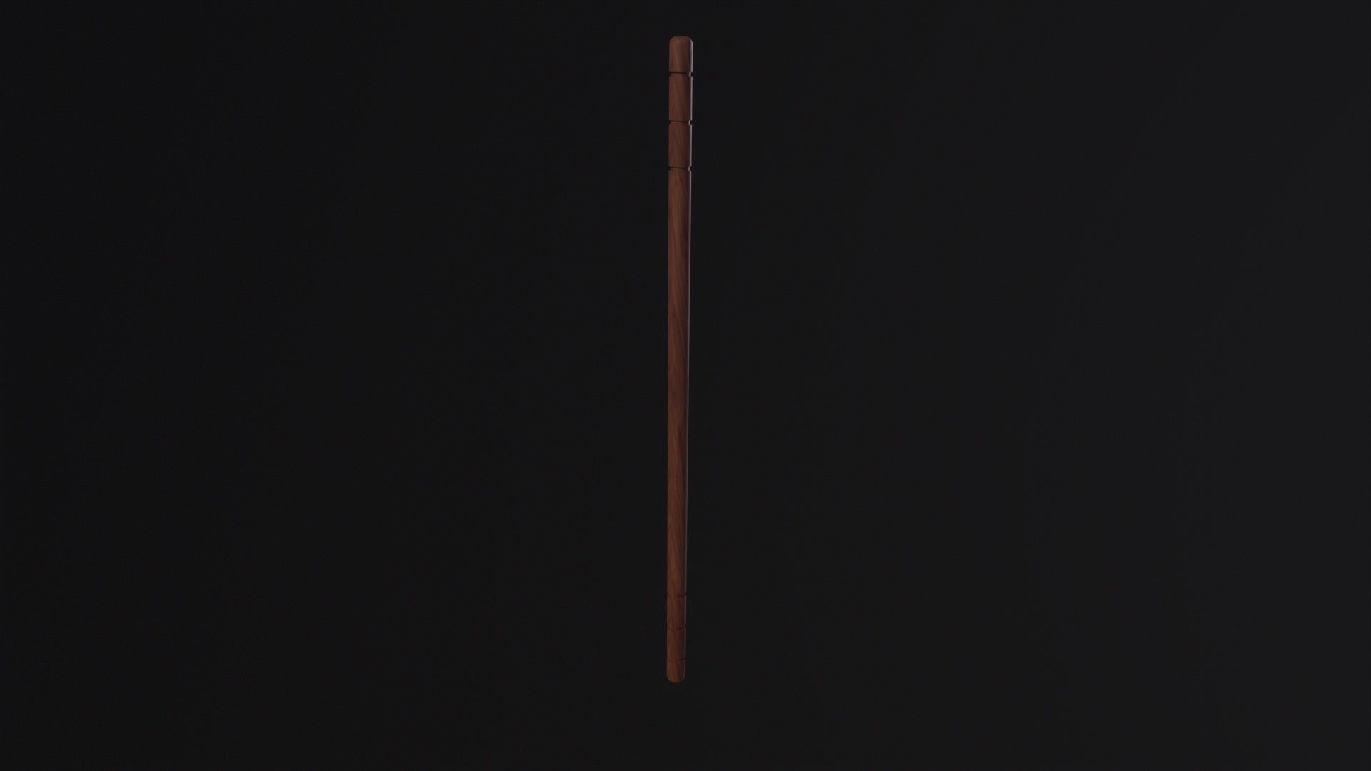 Martial Arts Stick Weapon Low-poly 3D model_5