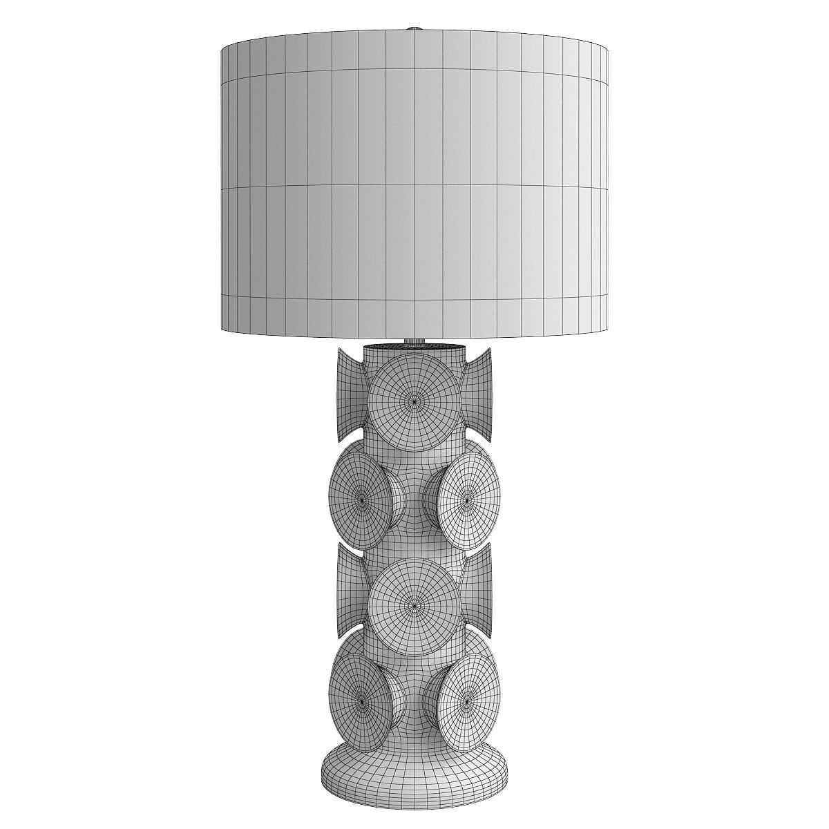 CURREY AND COMPANY TENTECOLO TABLE LAMP Low-poly 3D model_1