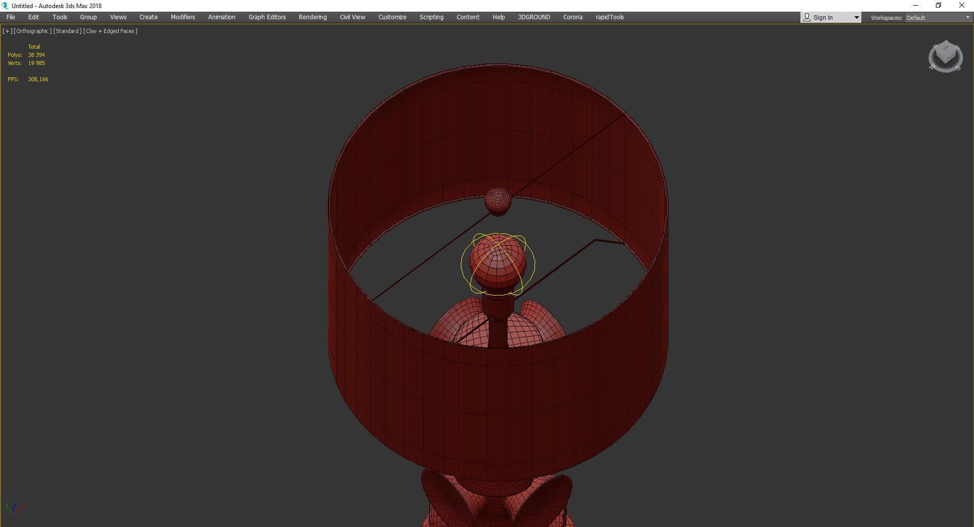 CURREY AND COMPANY TENTECOLO TABLE LAMP Low-poly 3D model_4