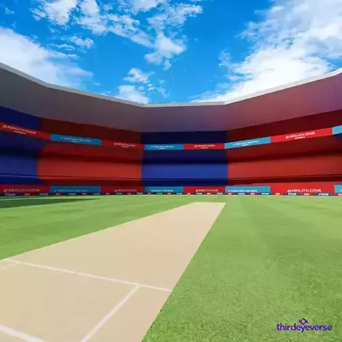 Low poly Cricket stadium Game Ready