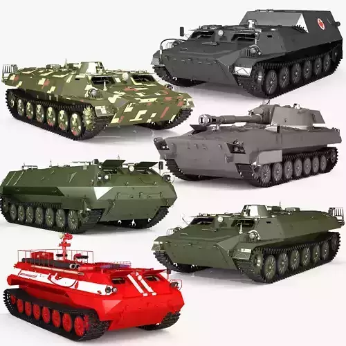 Ukrainian military vehicle collection 3D model