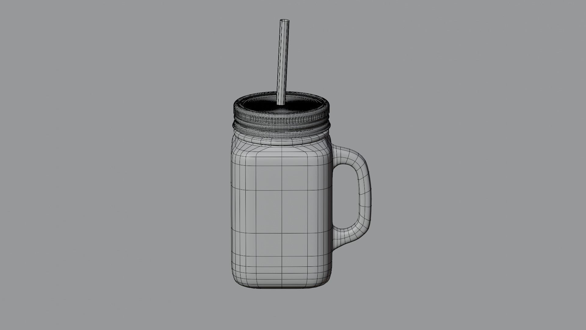 Mason Jar 3D model_5