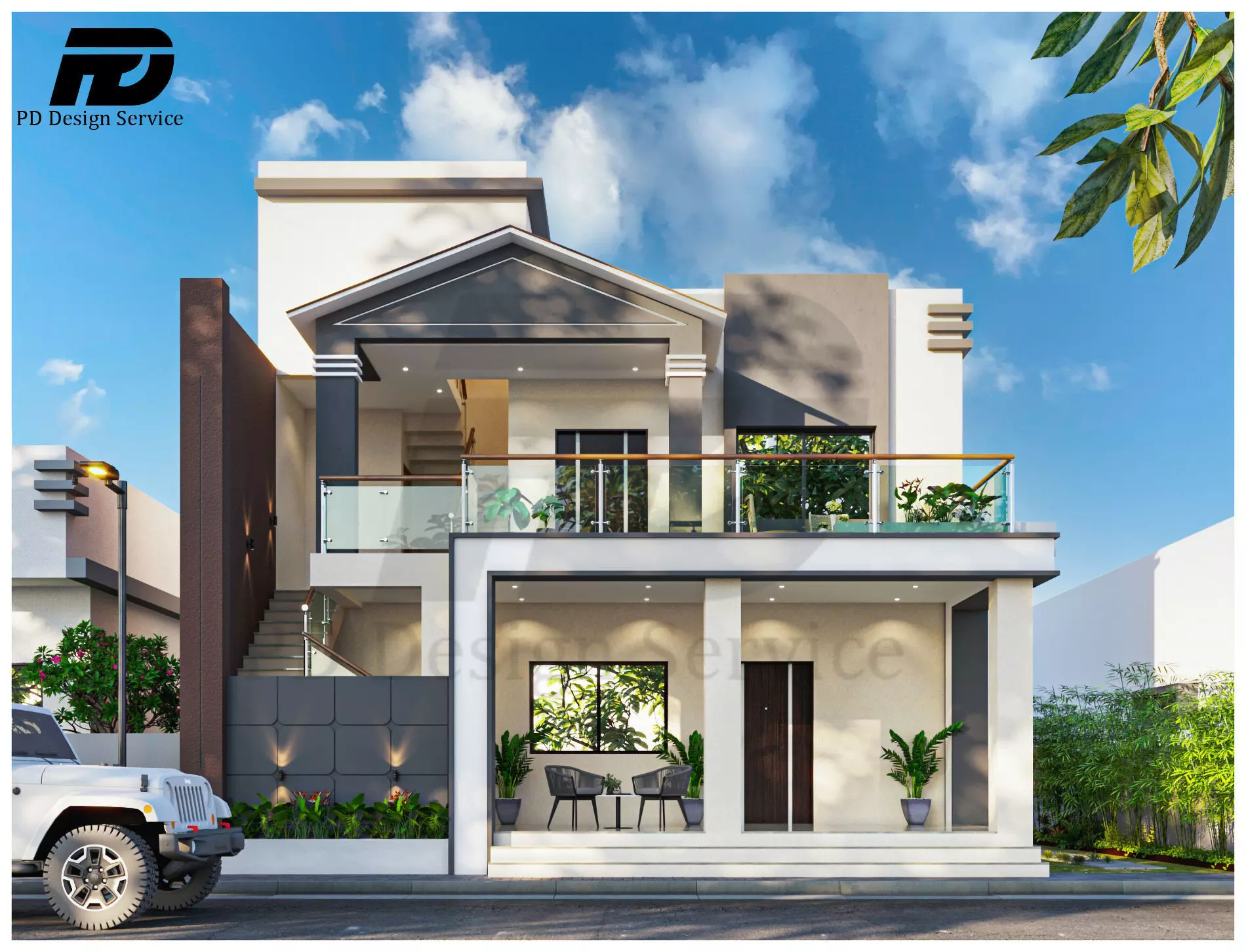 01PD DESIGN ELEVATION Low-poly 3D model