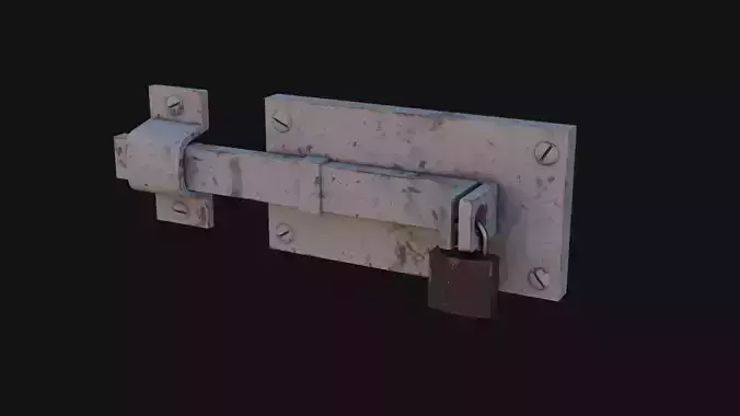Door Lock Low-poly 3D model