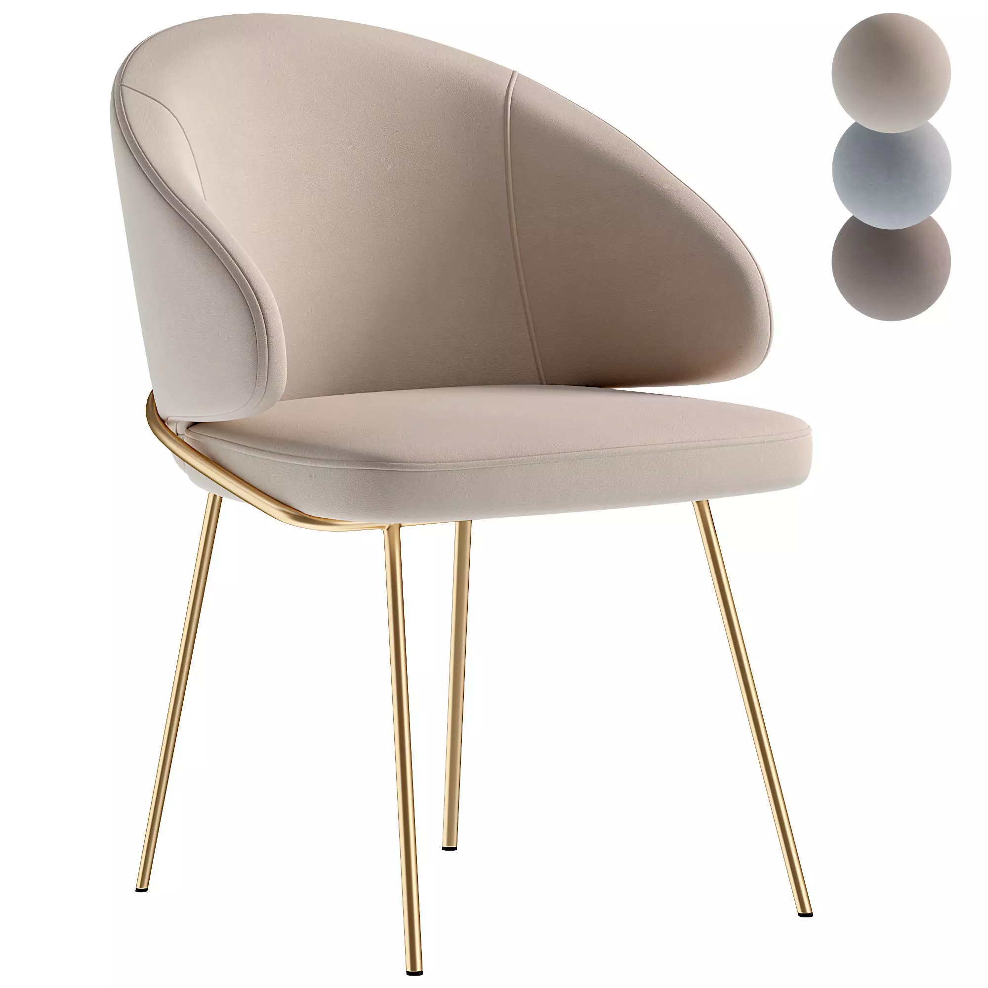 CHAIR EMIL by Bradexhome 3D model