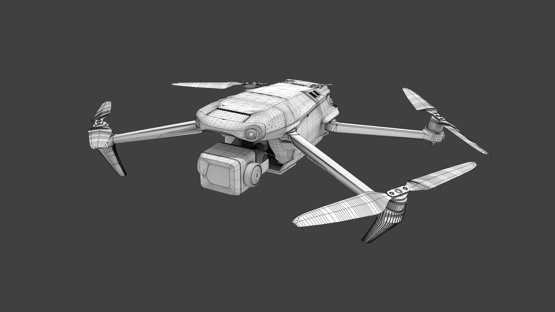 DJI Mavic 3 drone 3D model_15