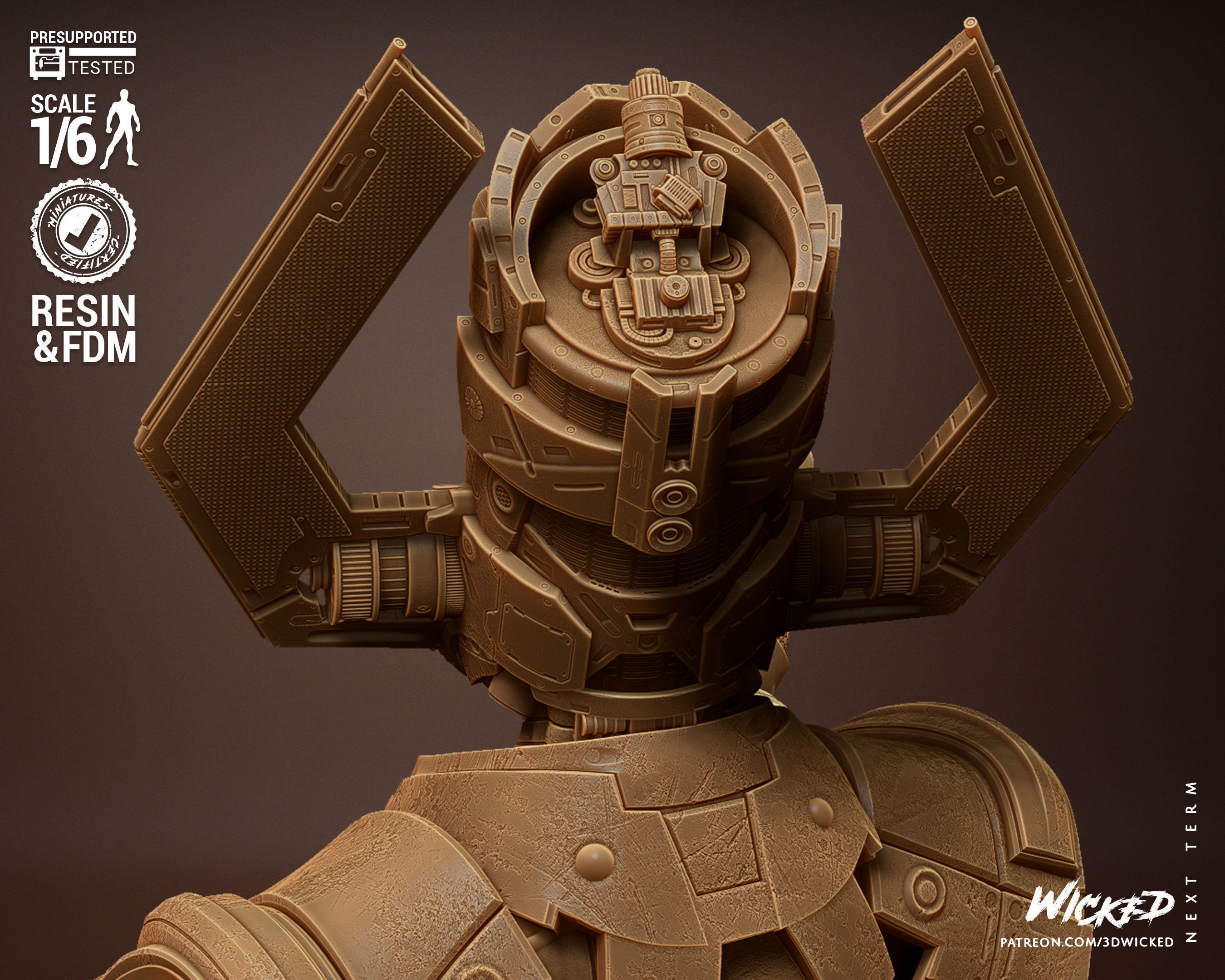 Wicked Marvel Galactus Sculpture Tested for 3D printing 3D print model_61