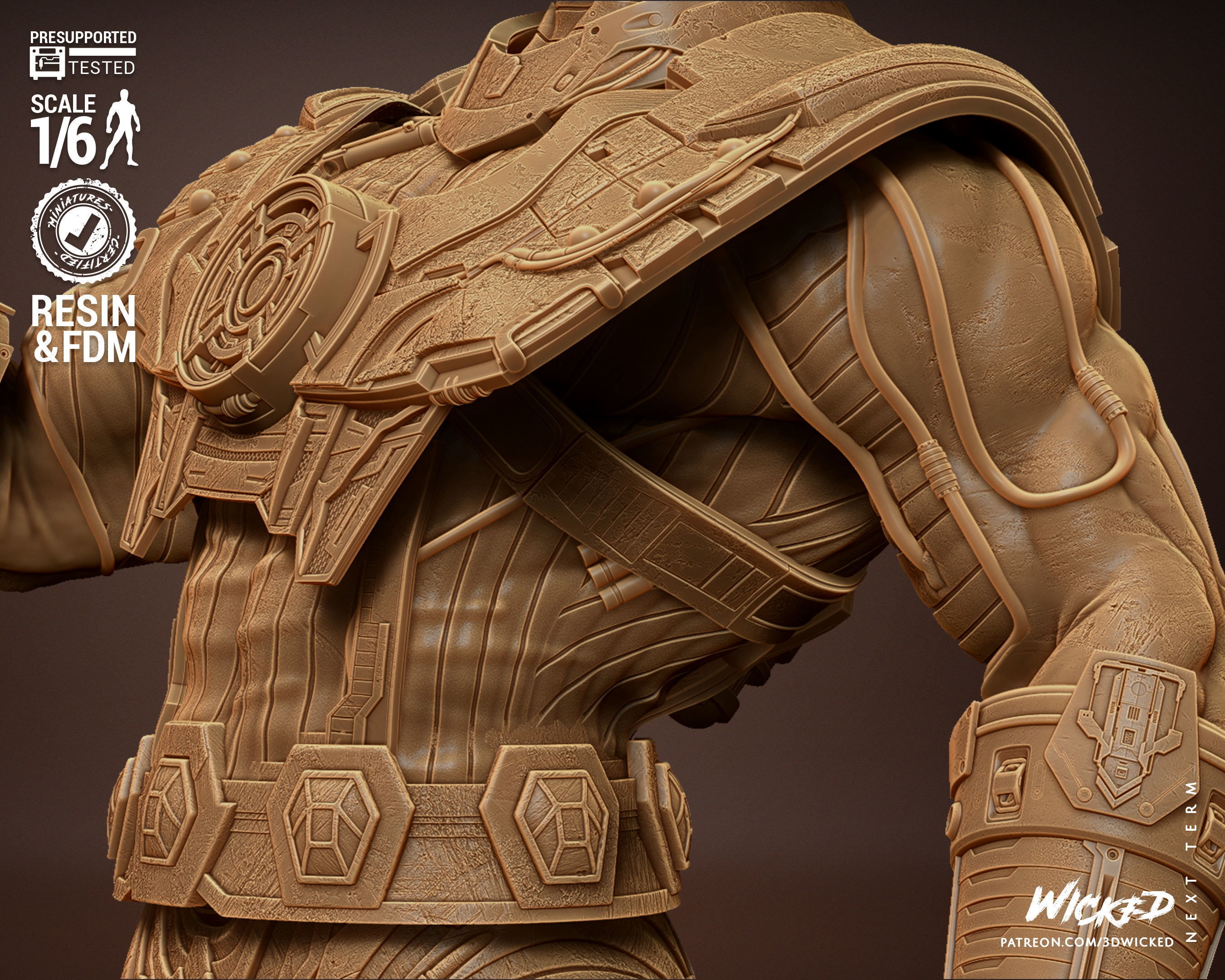Wicked Marvel Galactus Sculpture Tested for 3D printing 3D print model_36