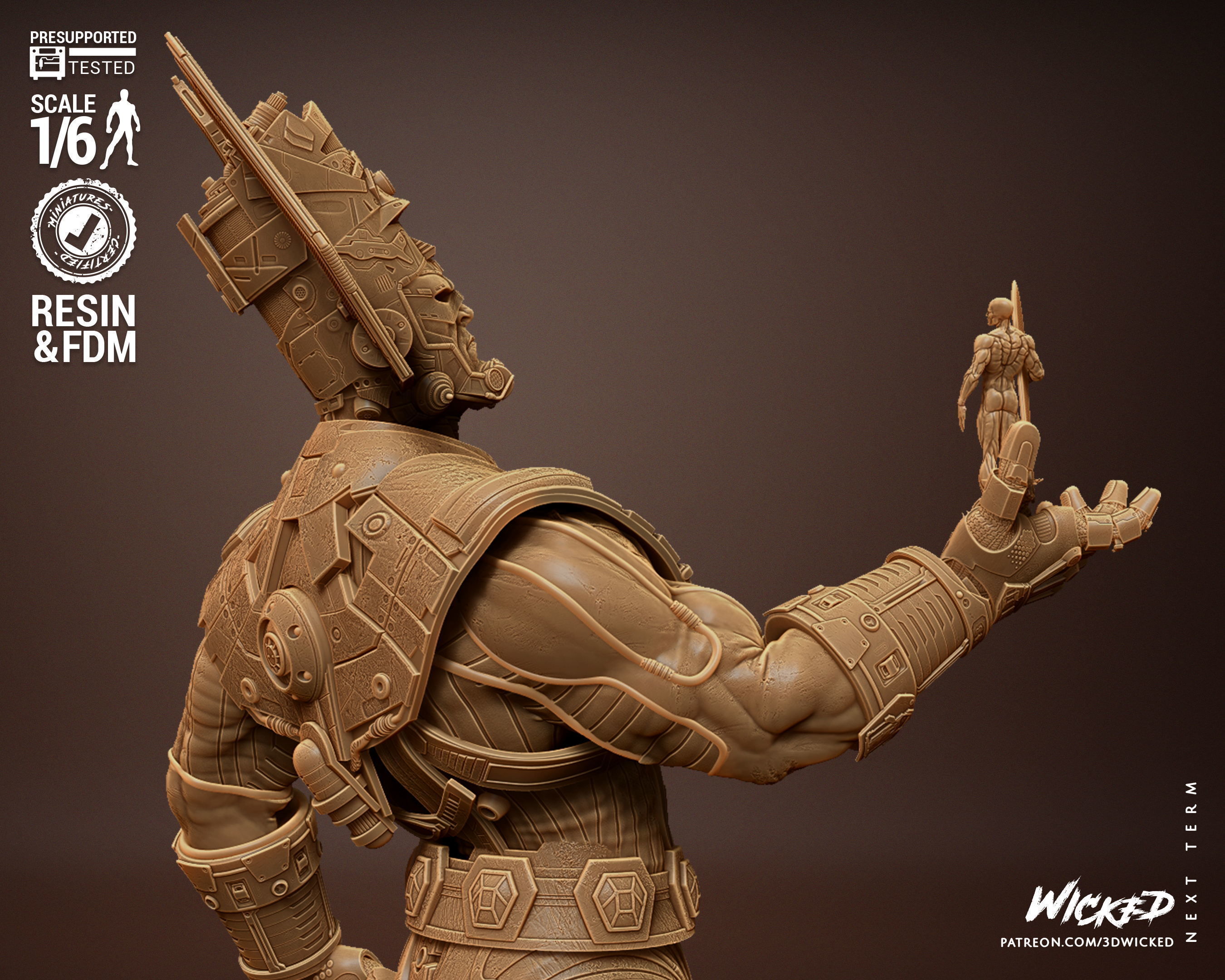 Wicked Marvel Galactus Sculpture Tested for 3D printing 3D print model_23
