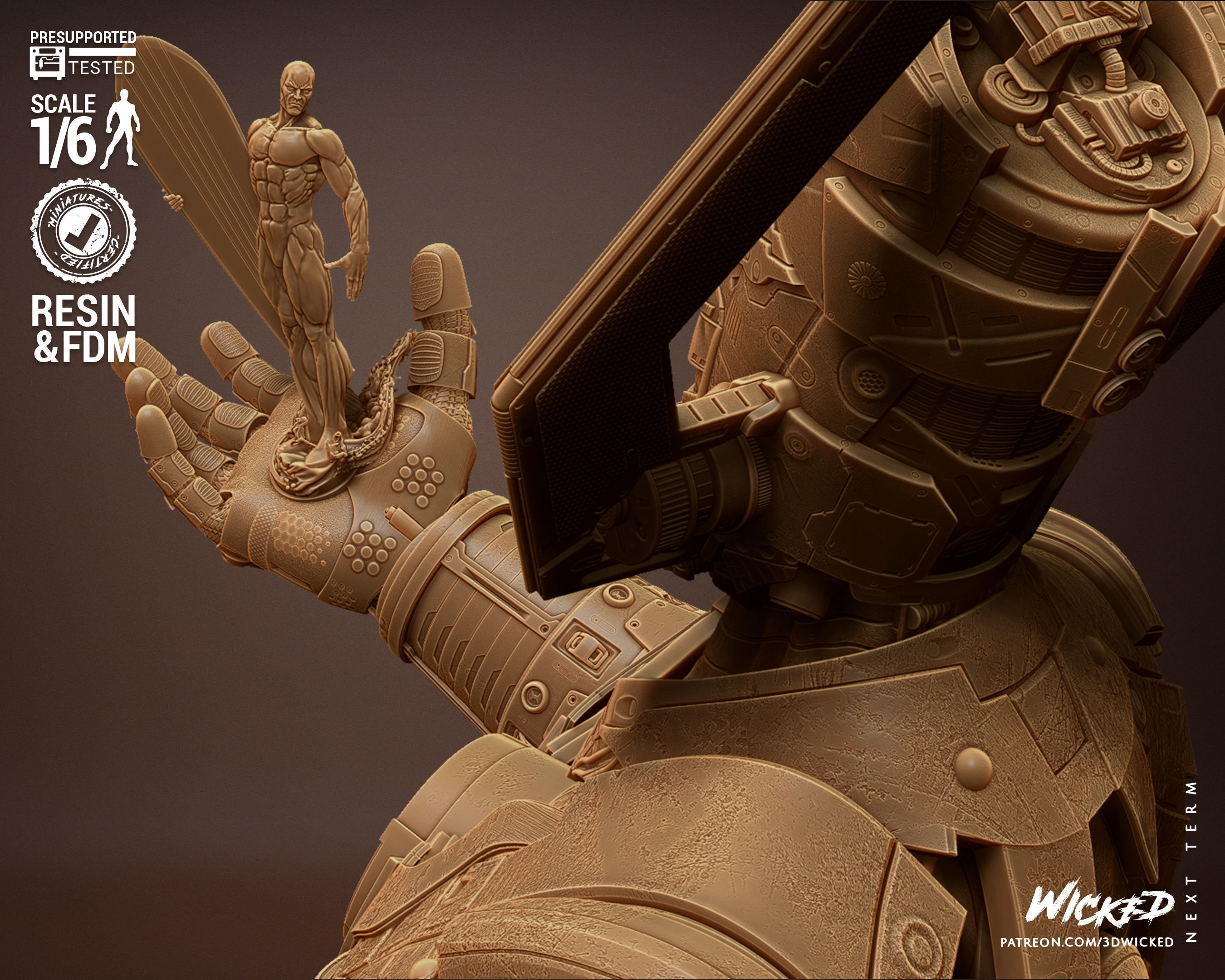 Wicked Marvel Galactus Sculpture Tested for 3D printing 3D print model_41