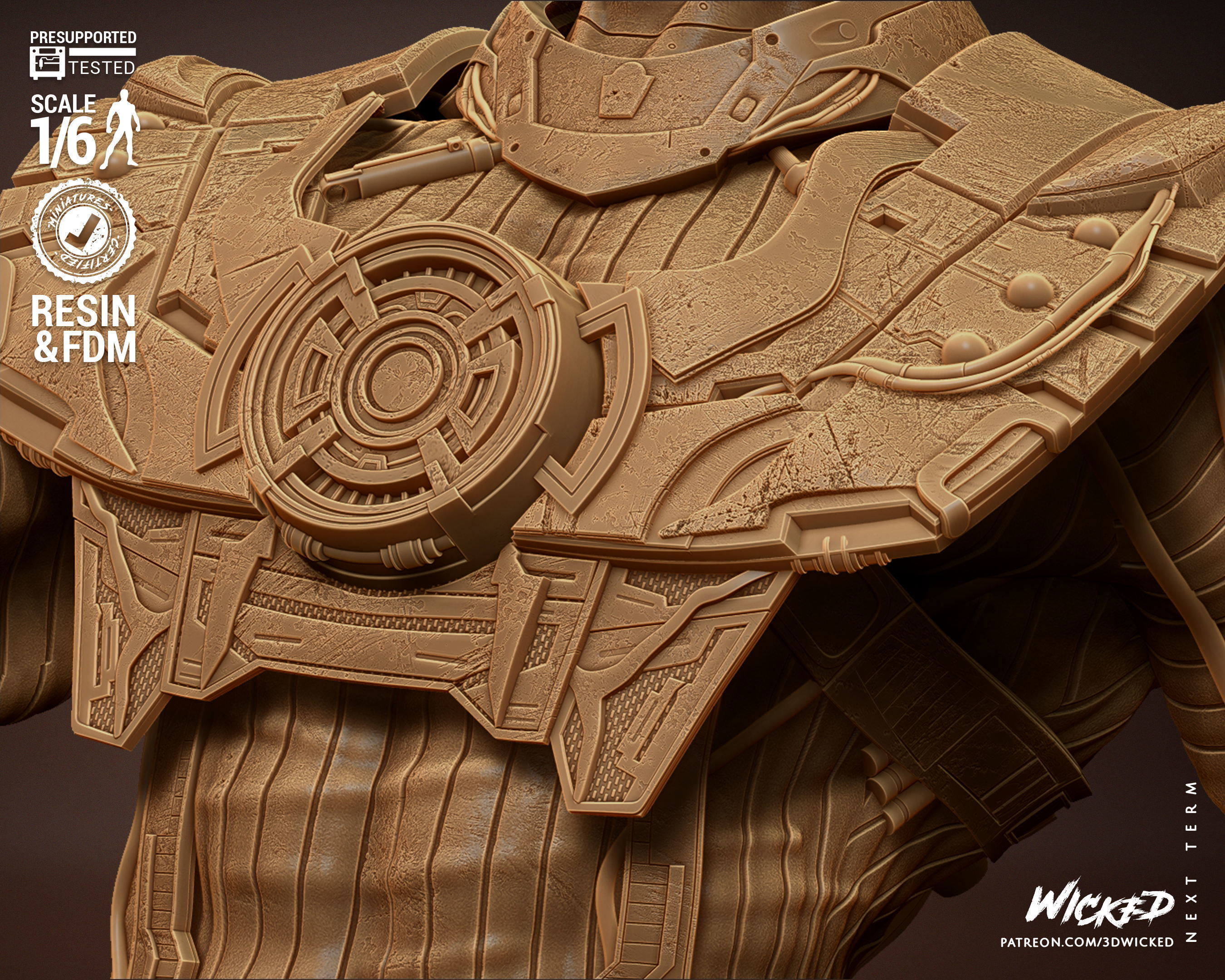 Wicked Marvel Galactus Sculpture Tested for 3D printing 3D print model_34
