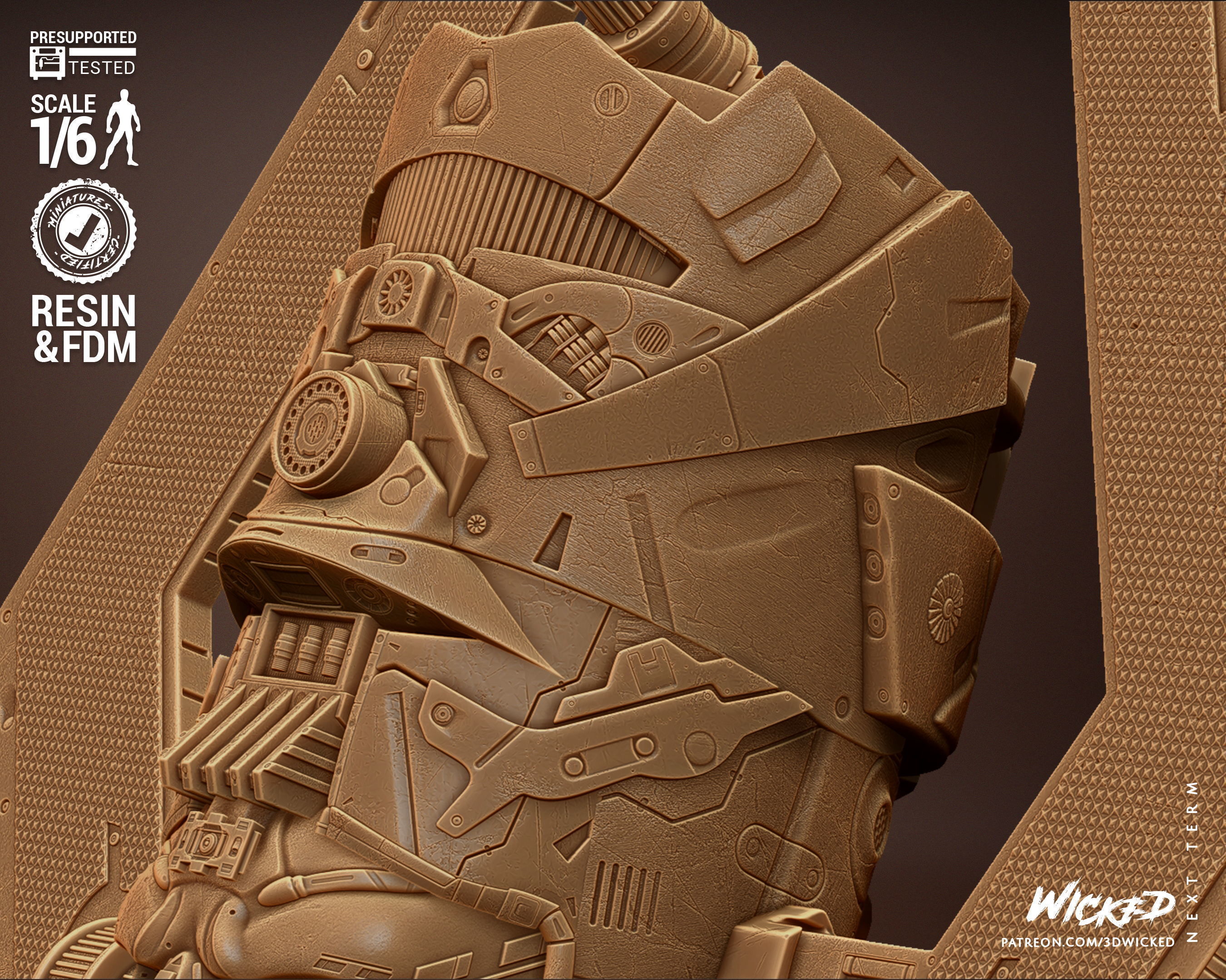 Wicked Marvel Galactus Sculpture Tested for 3D printing 3D print model_58