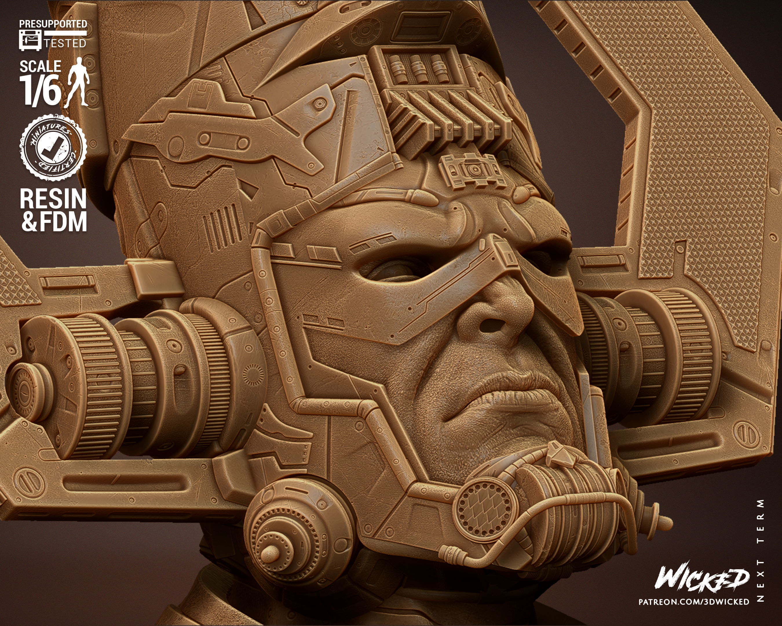 Wicked Marvel Galactus Sculpture Tested for 3D printing 3D print model_55