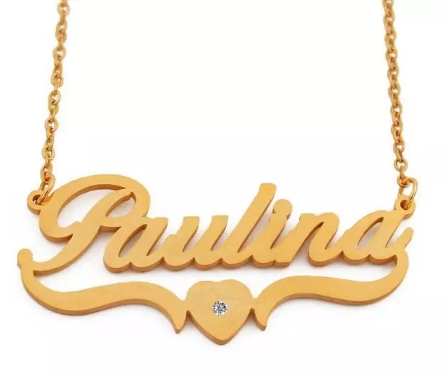 Paulina Heart Name Necklace 3D print model
