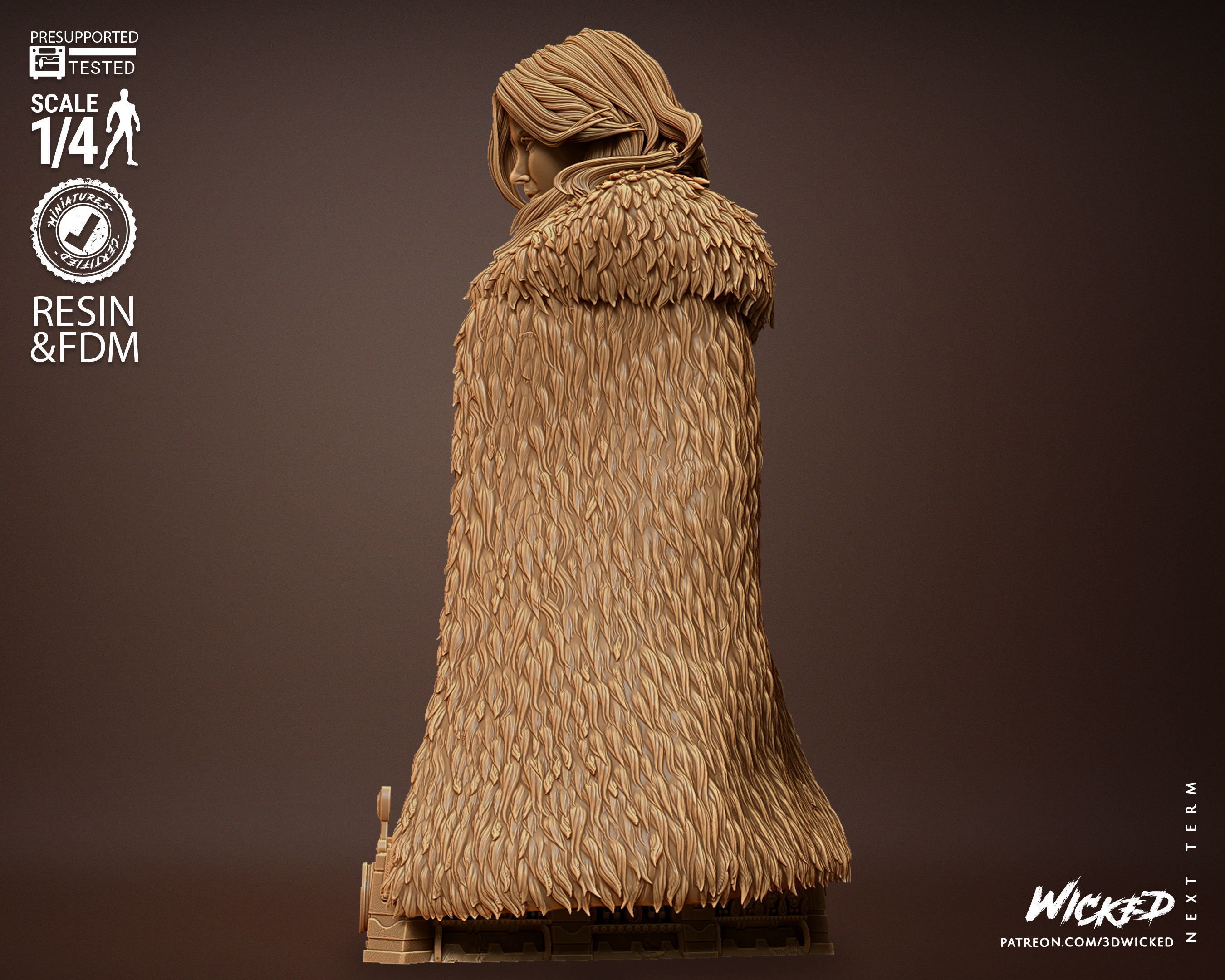 Wicked Marvel Emma Frost Bust Tested for 3D printing 3D print model_38