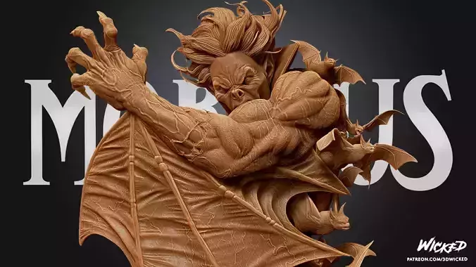 Wicked Marvel Morbius Bust Tested for 3D printing 3D print model