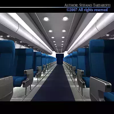 Interior plane 3 3D model