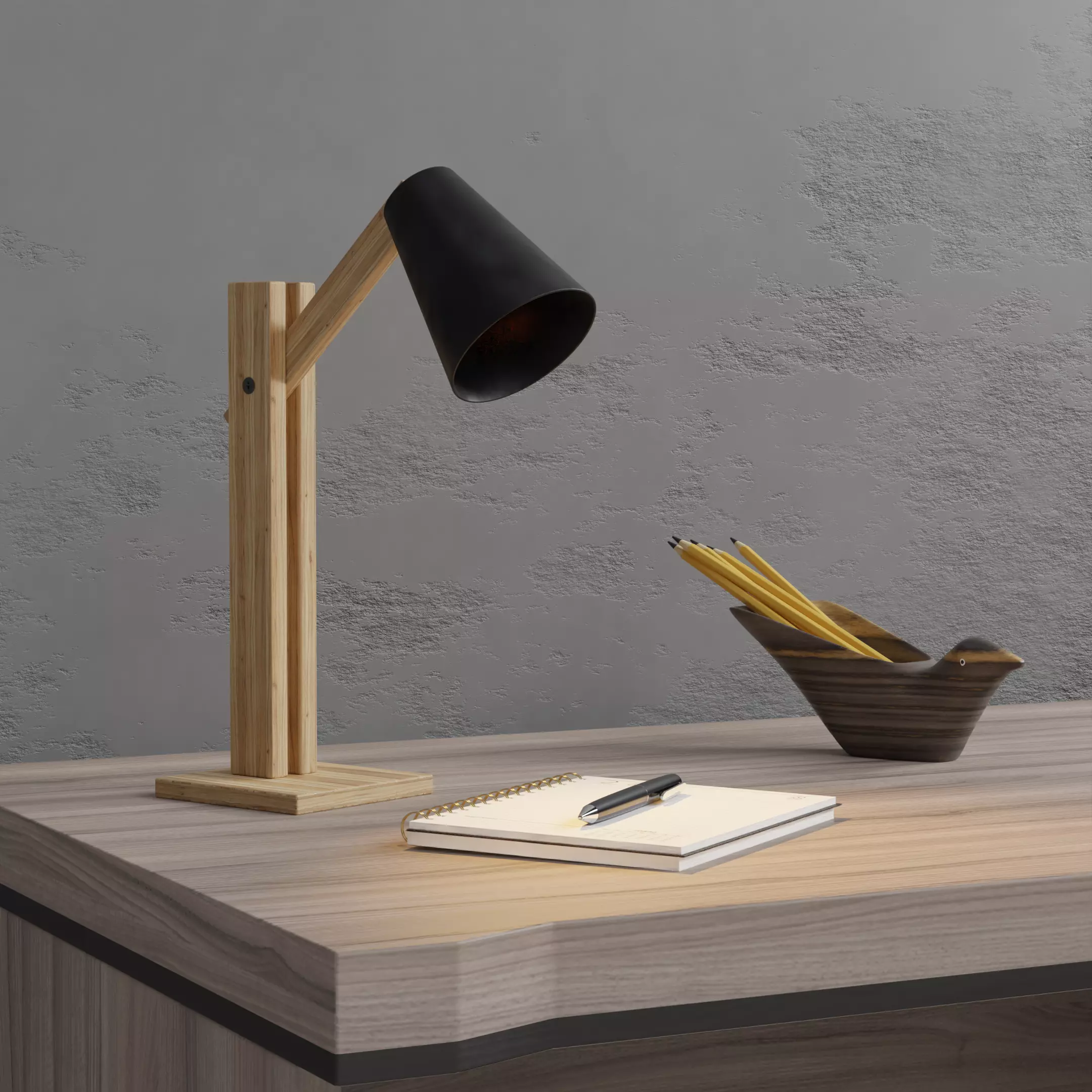 Modern Desk Lamp Design Free 3D model