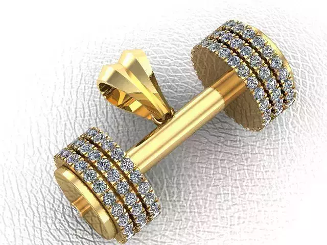Dumbbell pendant  3D print model