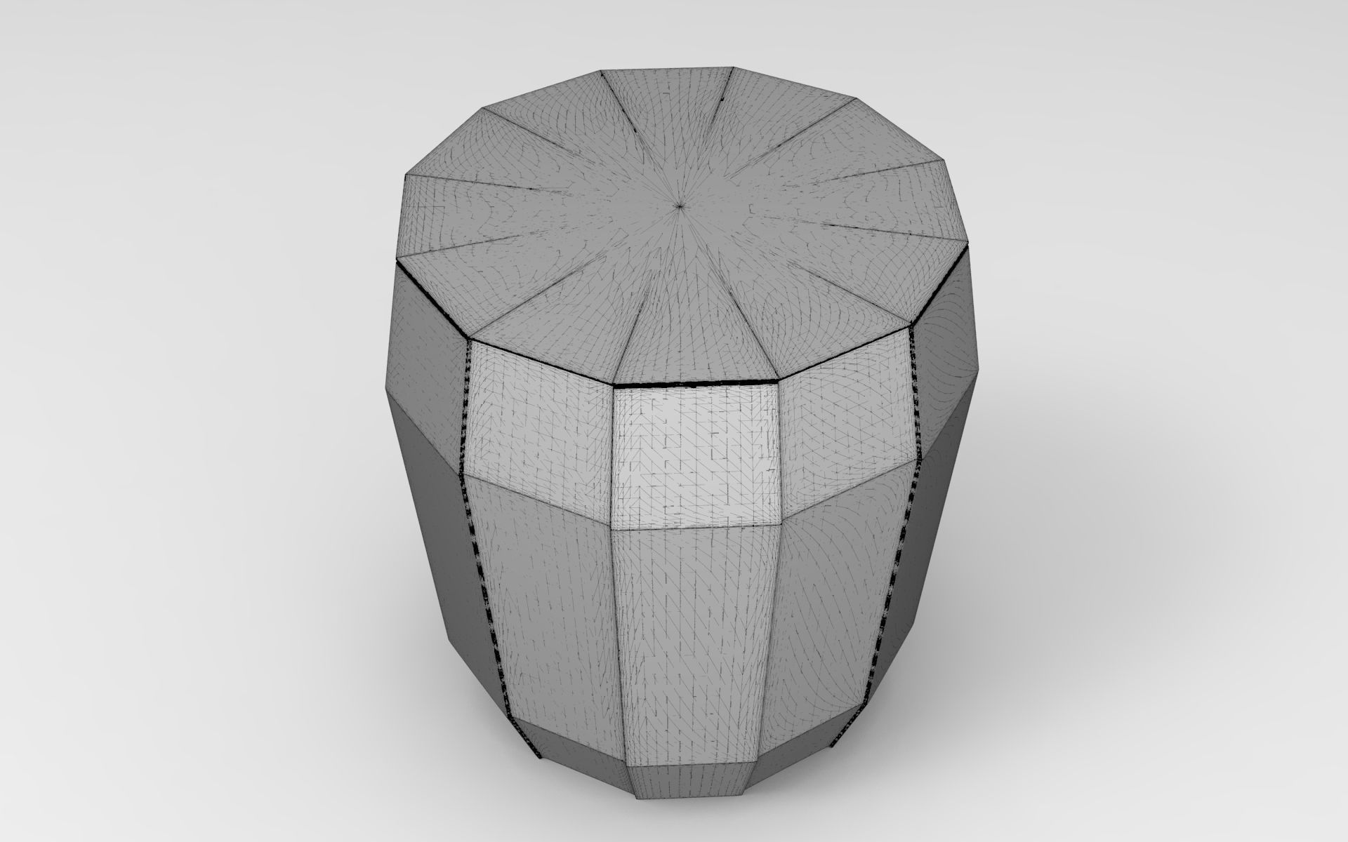 Piks Stool Low-poly 3D model_6