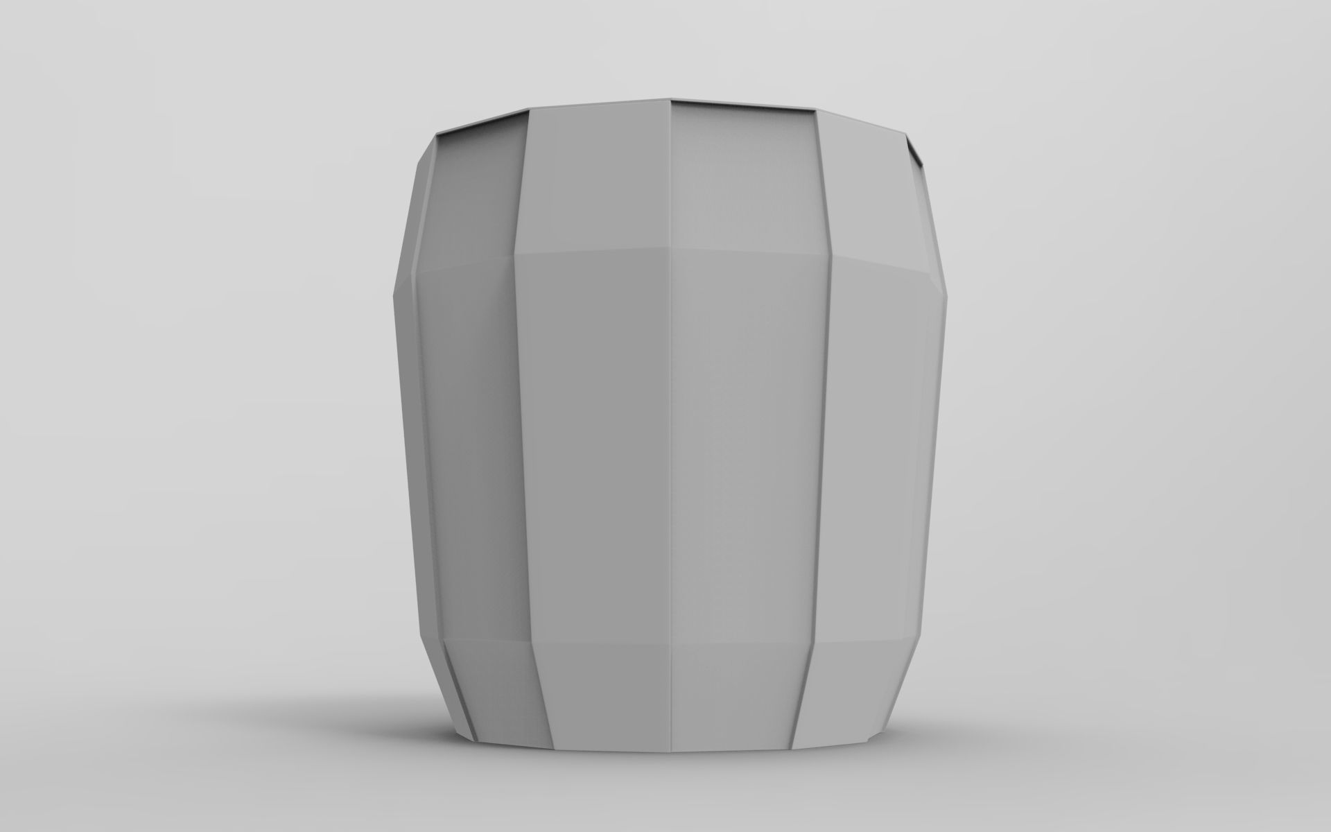 Piks Stool Low-poly 3D model_8