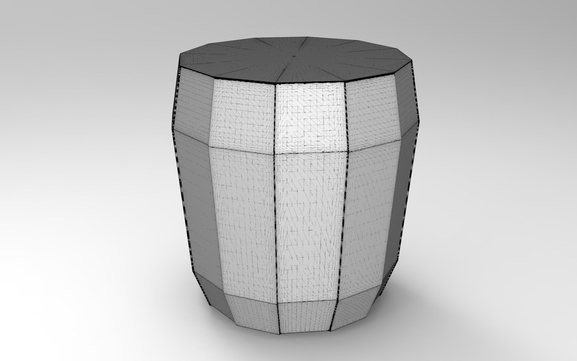 Piks Stool Low-poly 3D model_5