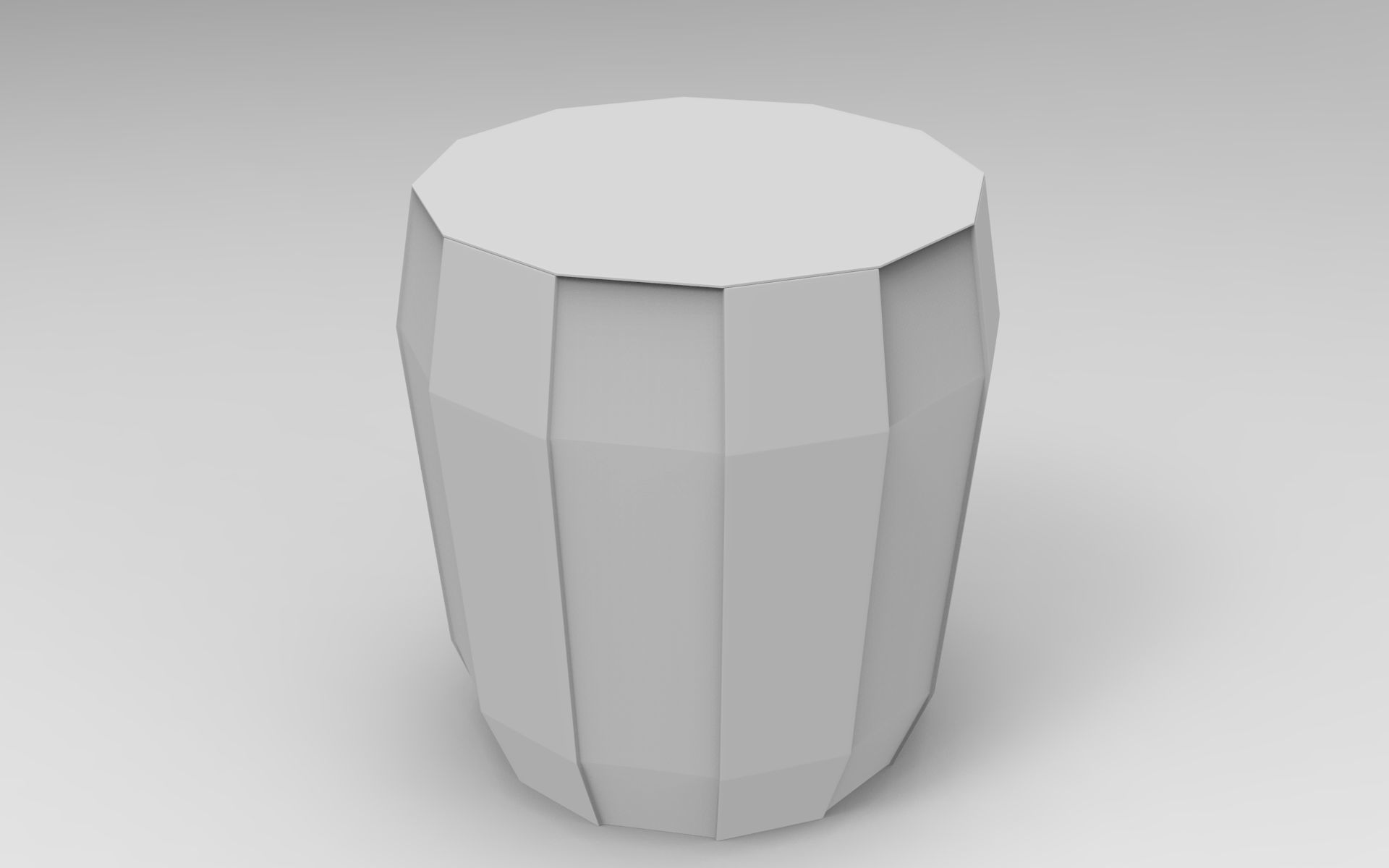 Piks Stool Low-poly 3D model_7