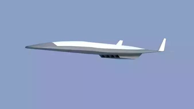 Douglas Mach 5 HSCT airliner concept Free 3D print model