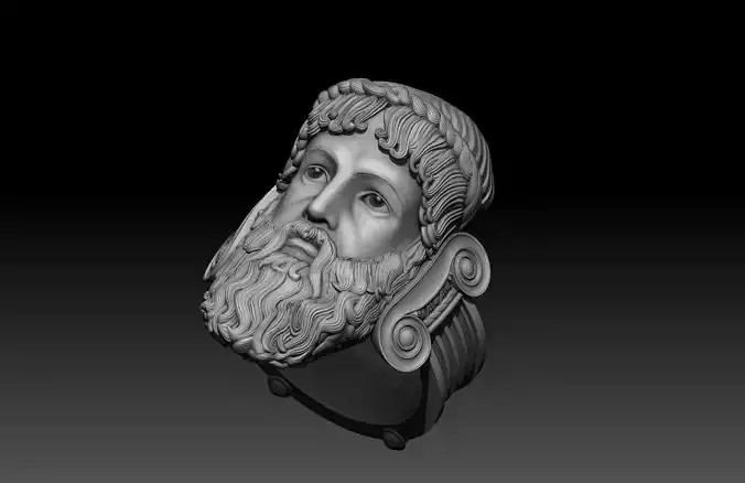 zeus  ring  3D print model