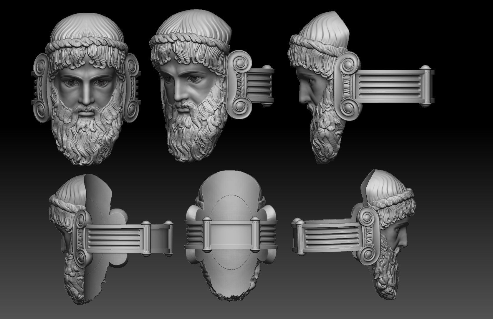 zeus ring 3D print model_3