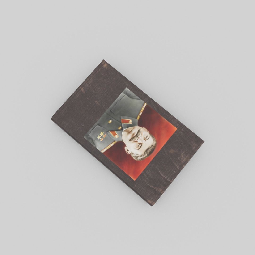 Joseph Stalin book Low-poly 3D model_5