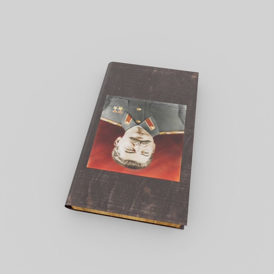 Joseph Stalin book Low-poly 3D model_9