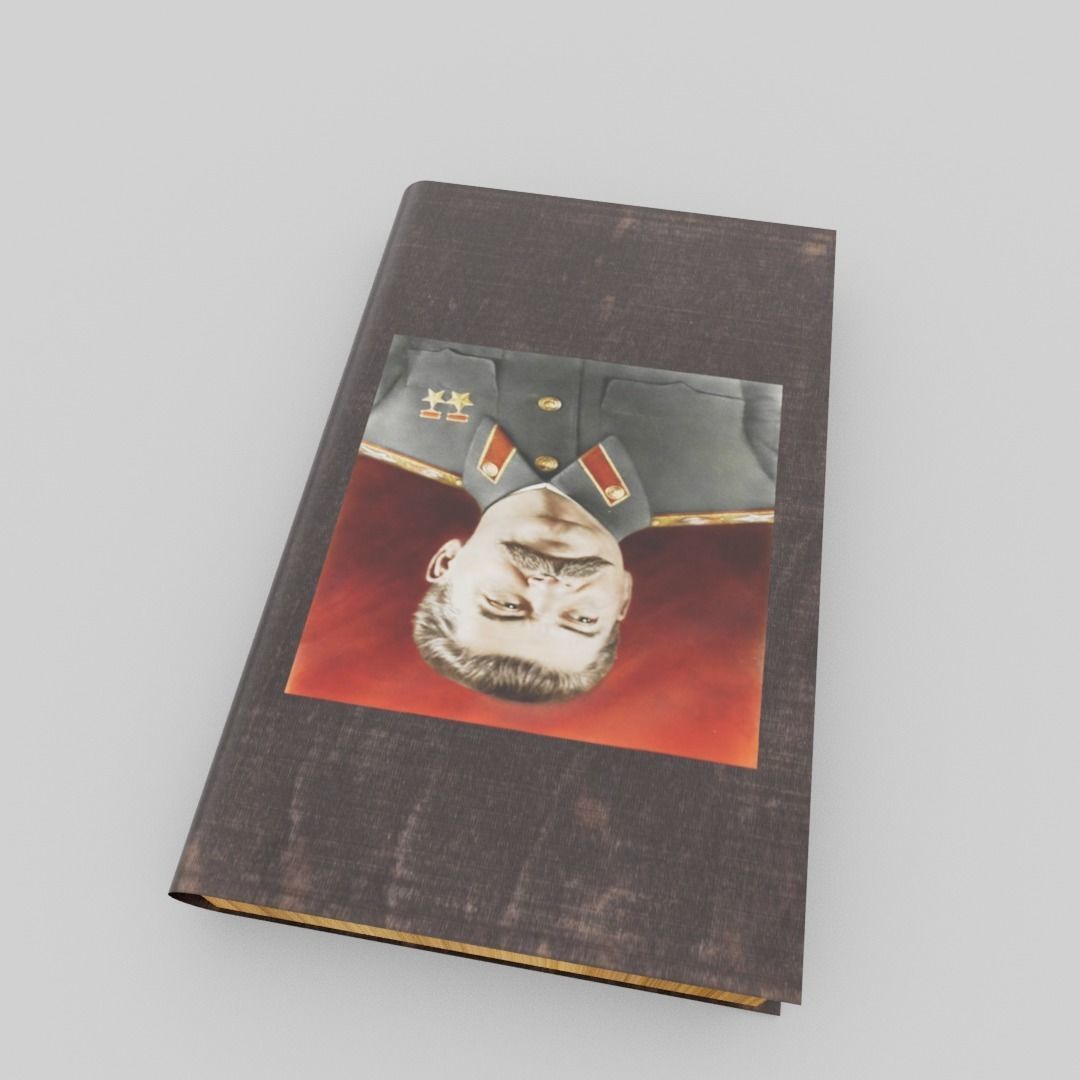 Joseph Stalin book Low-poly 3D model_10