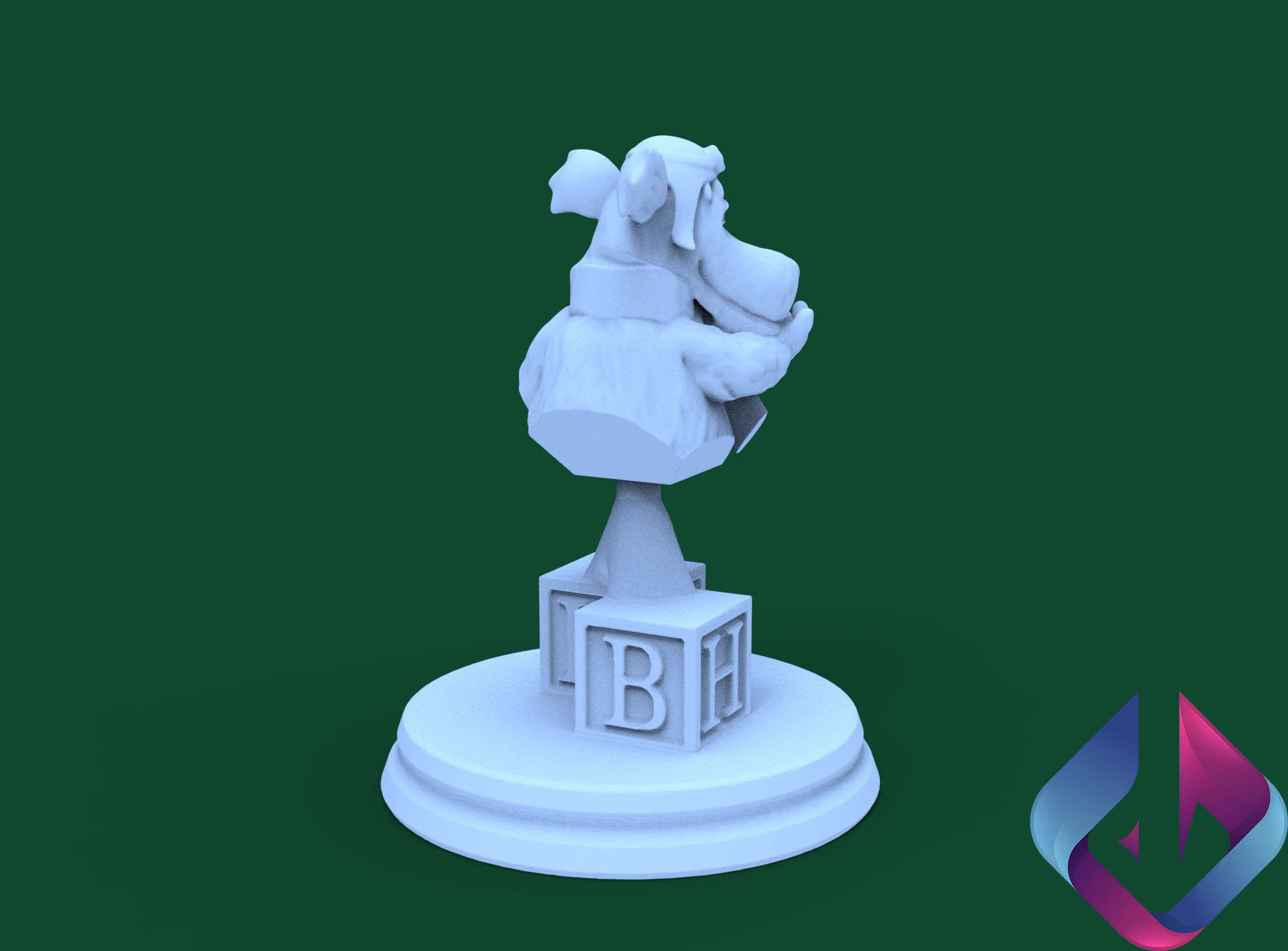 Mutley for 3d printing 3D model_11