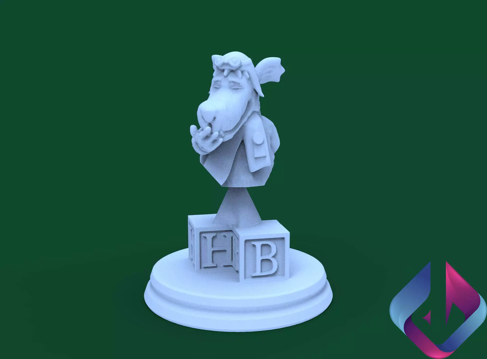 Mutley for 3d printing 3D model_0