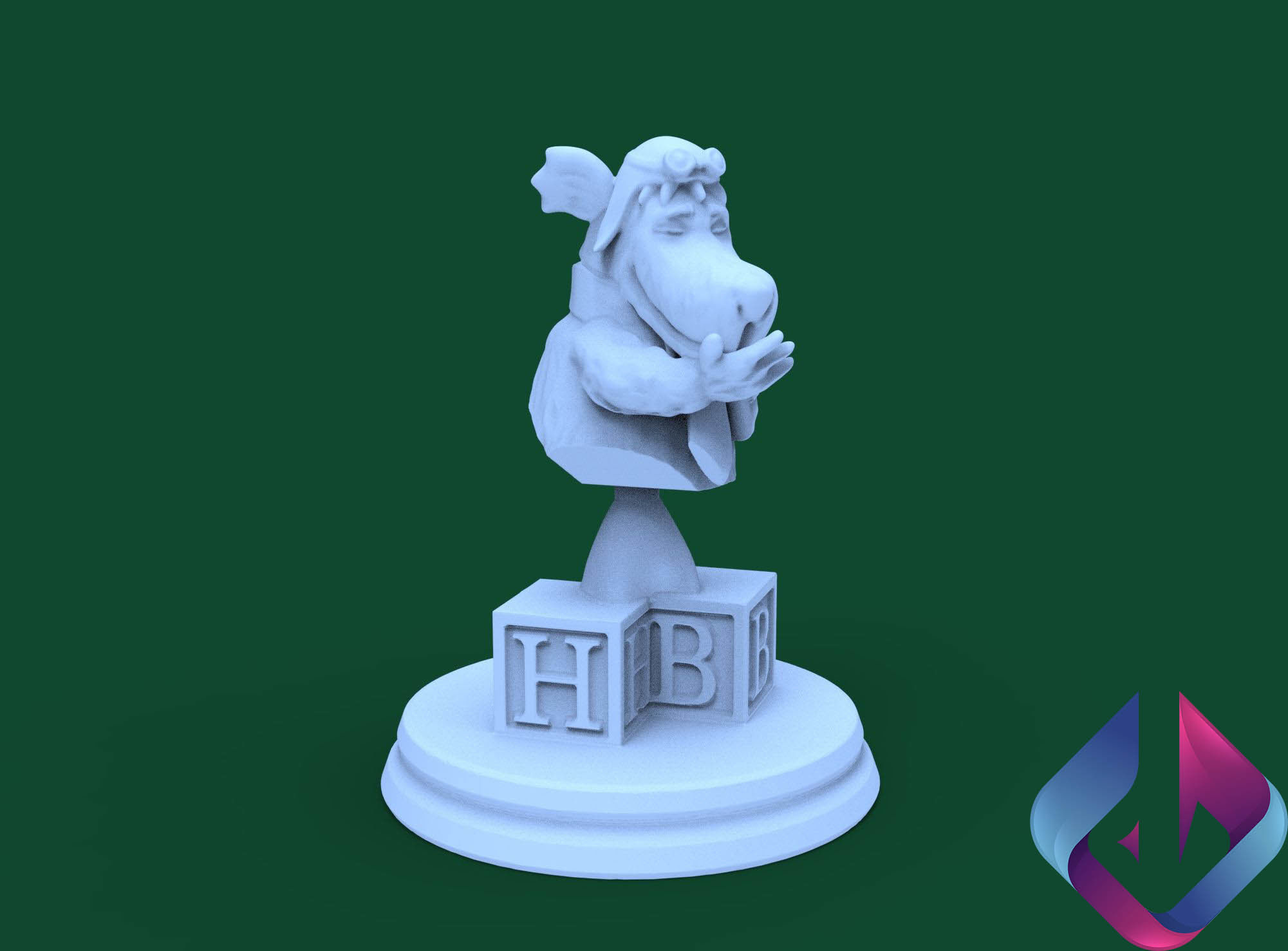 Mutley for 3d printing 3D model_15