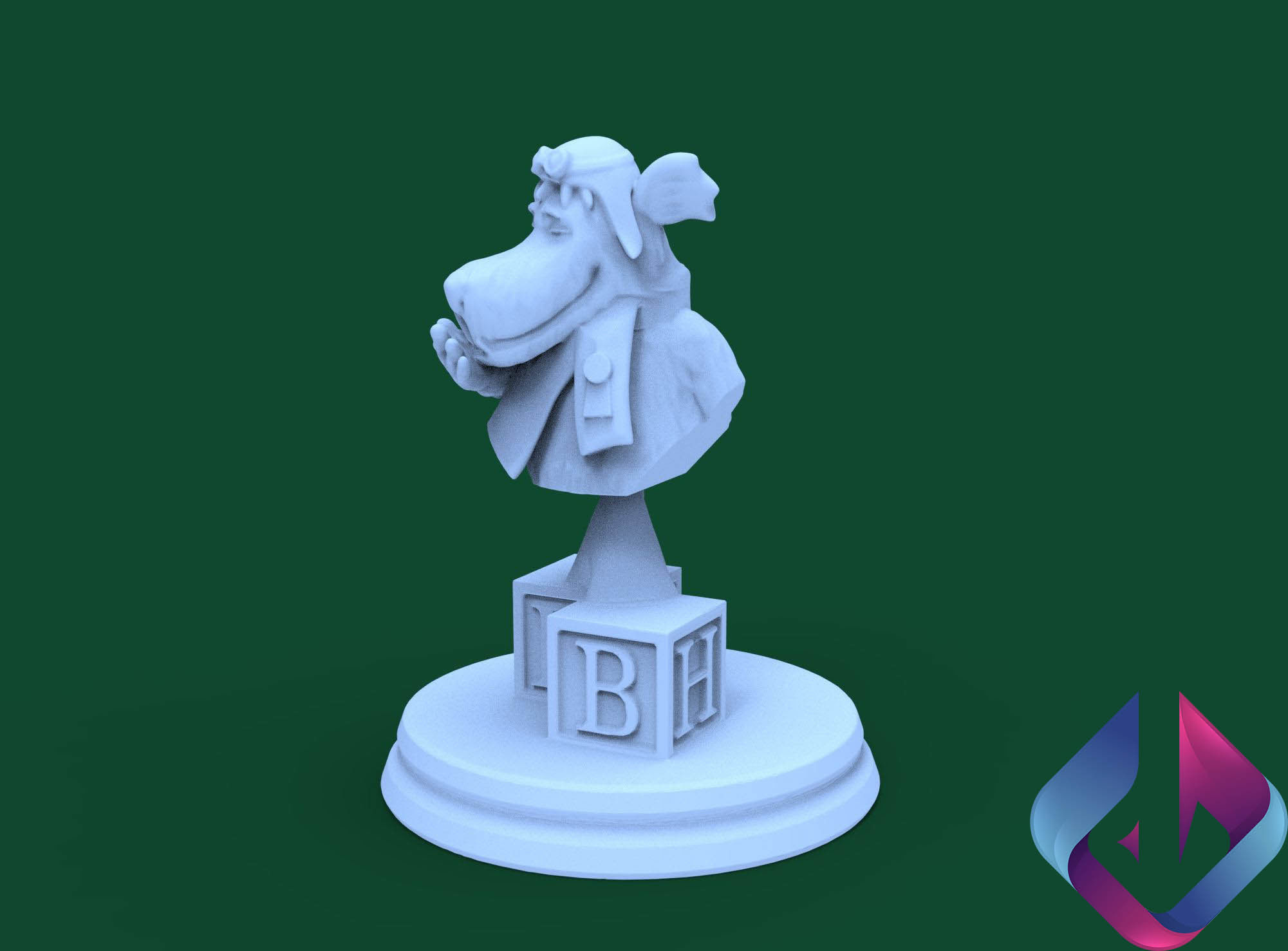 Mutley for 3d printing 3D model_2