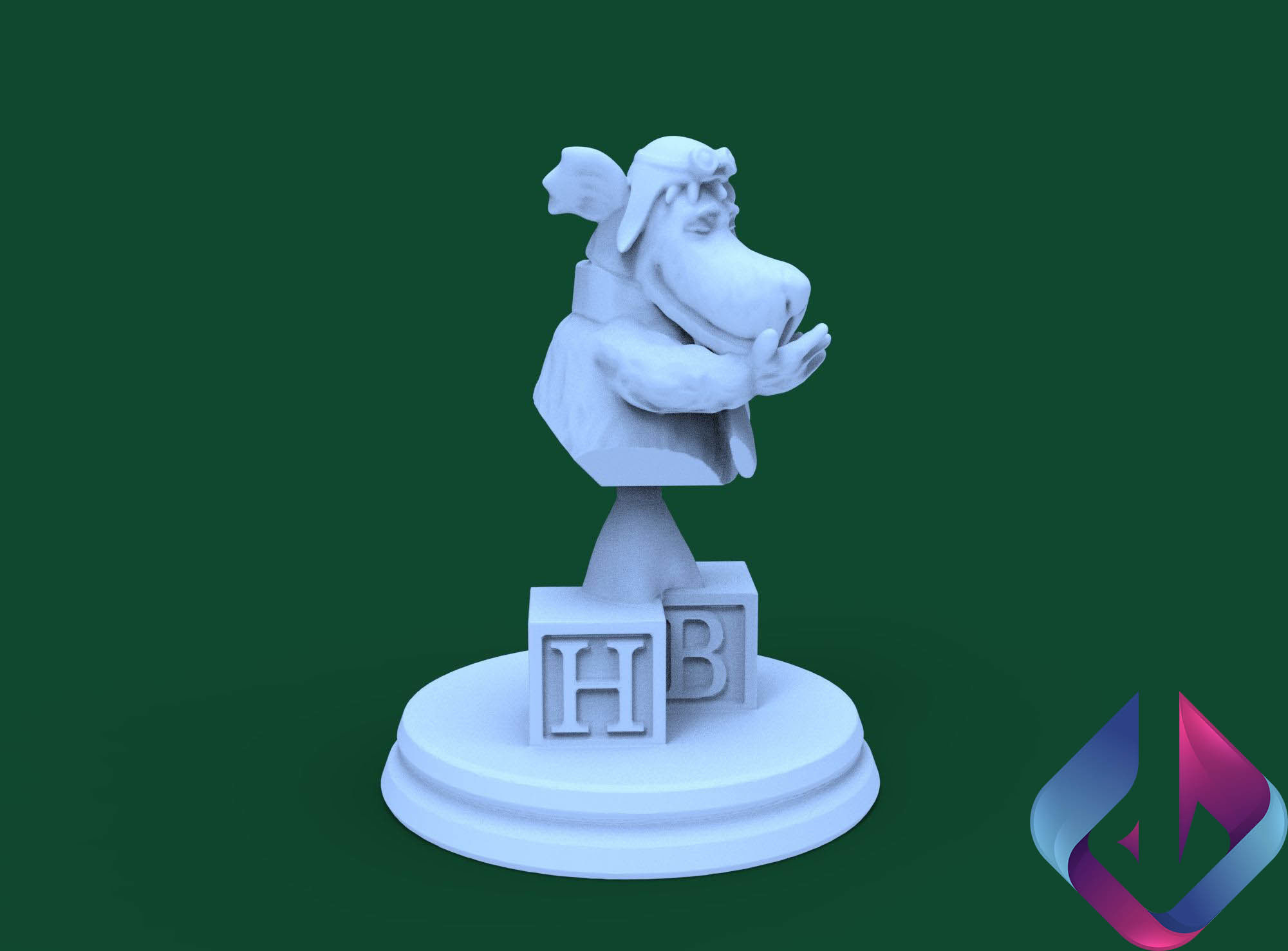 Mutley for 3d printing 3D model_14