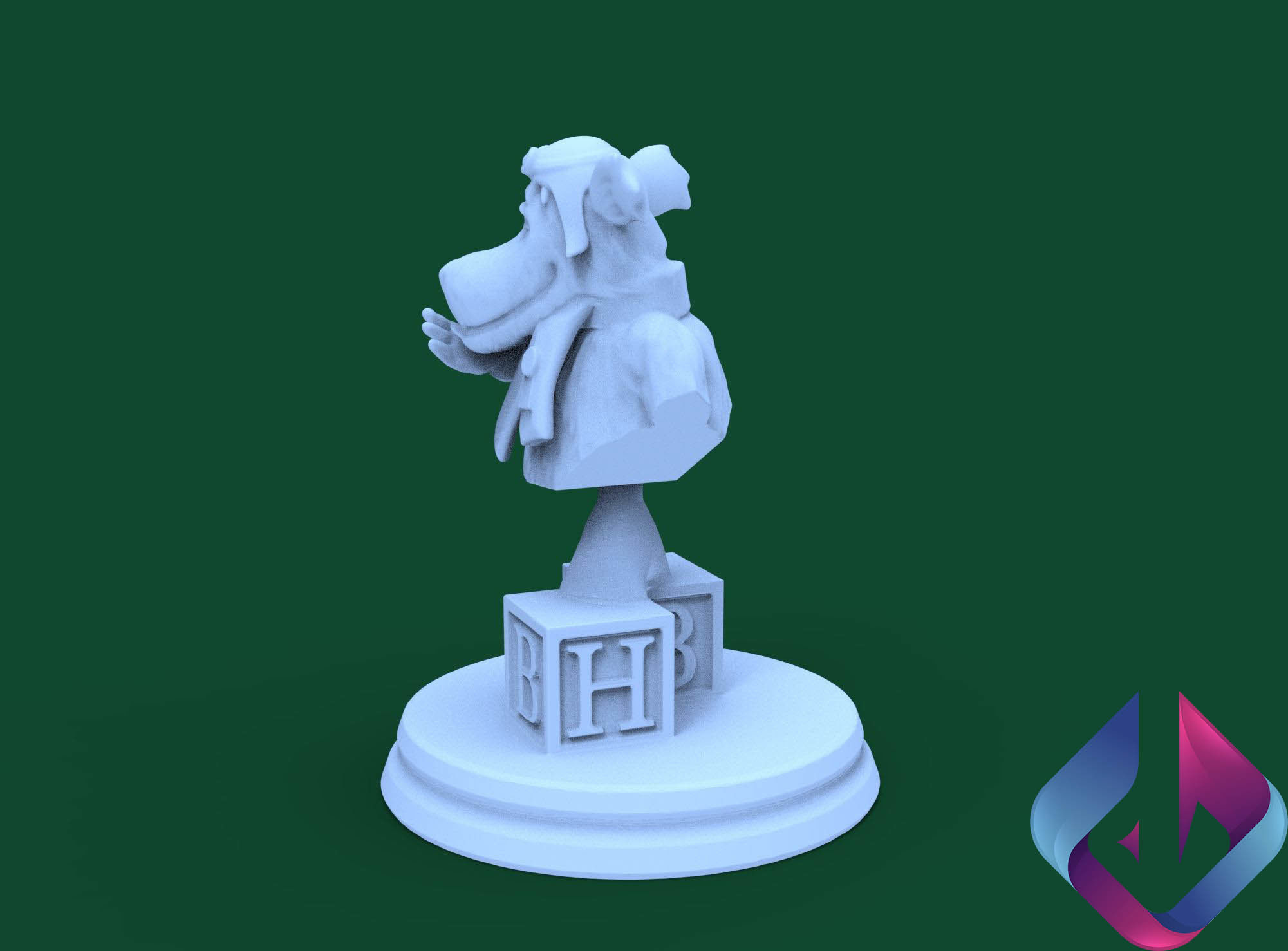 Mutley for 3d printing 3D model_4