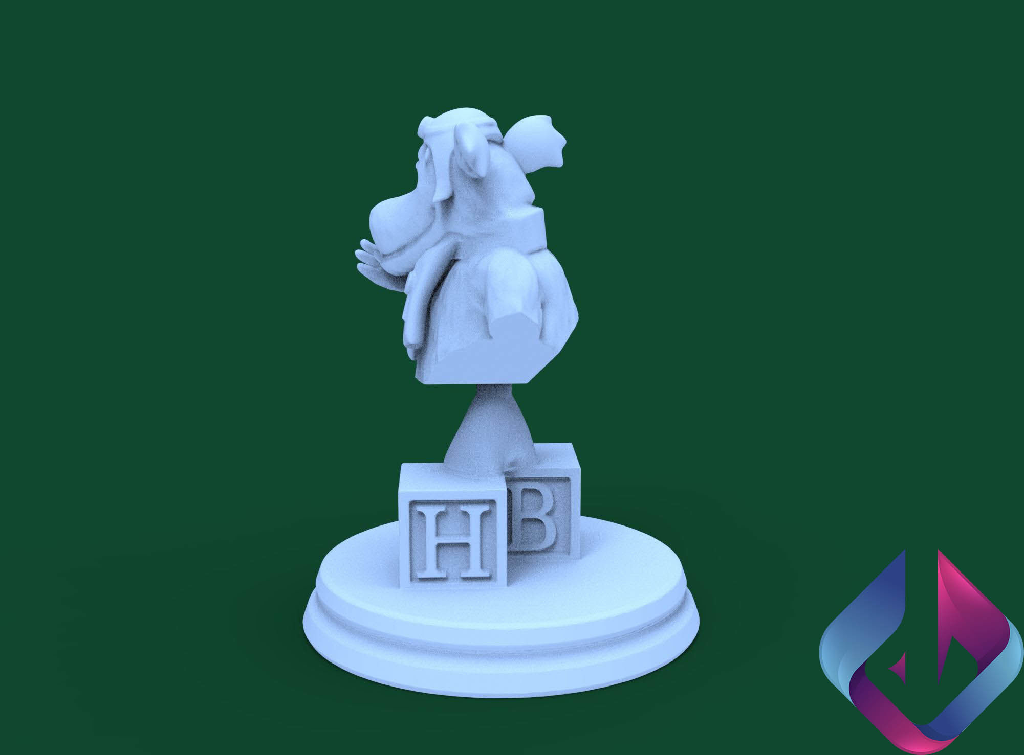 Mutley for 3d printing 3D model_5