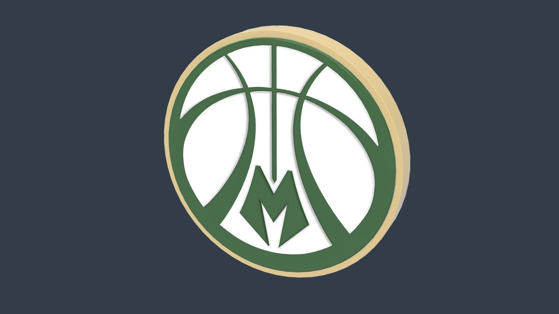Milwaukee Bucks Collection Logo 3D print model_8