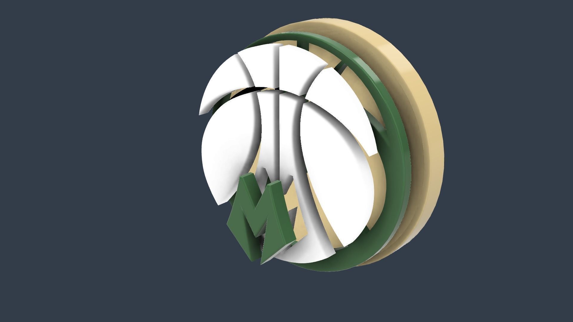Milwaukee Bucks Collection Logo 3D print model_6